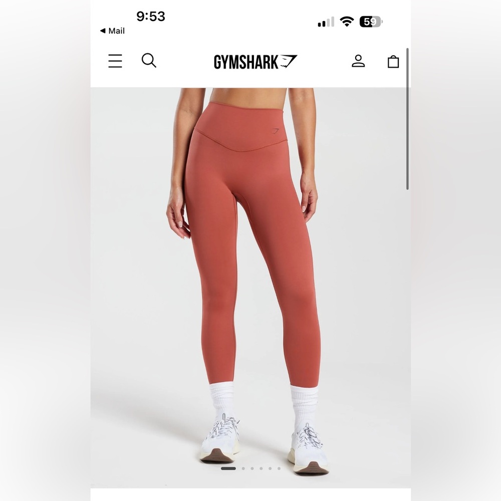 Gymshark Elevate Leggings - Rose Brown